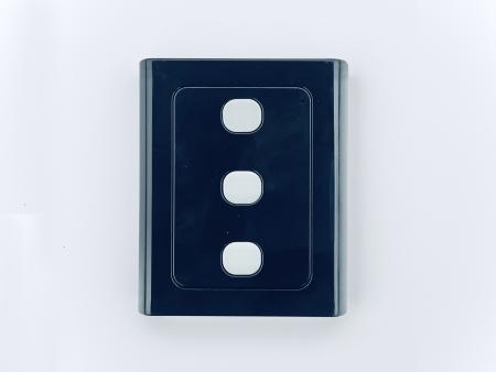 WWS01 - Wireless Wall Switch 3 buttons - 868MHz, black 20312042